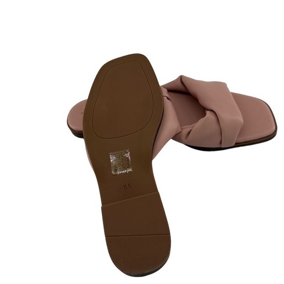 Altar'd State Sandals Womens US 8.5 Pink Slide Knotted Strap Summer Casual Beach - Picture 8 of 10